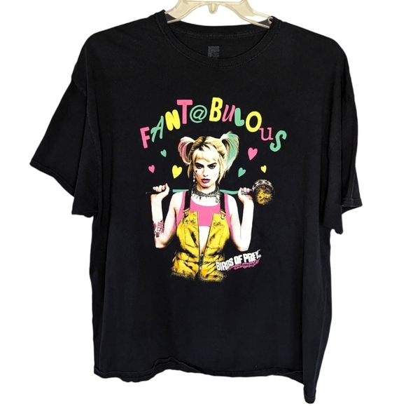 Birds of Prey Movie DC Harley Quinn Fantabulous T-shirt Woman's 2XL - Picture 1 of 4